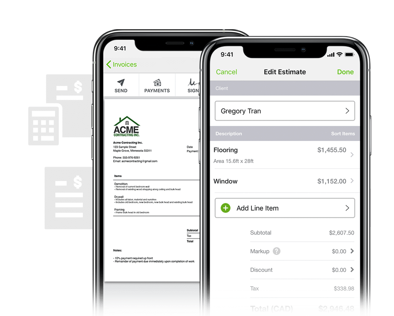 Joist Invoices and Estimates Invoices and Estimates
