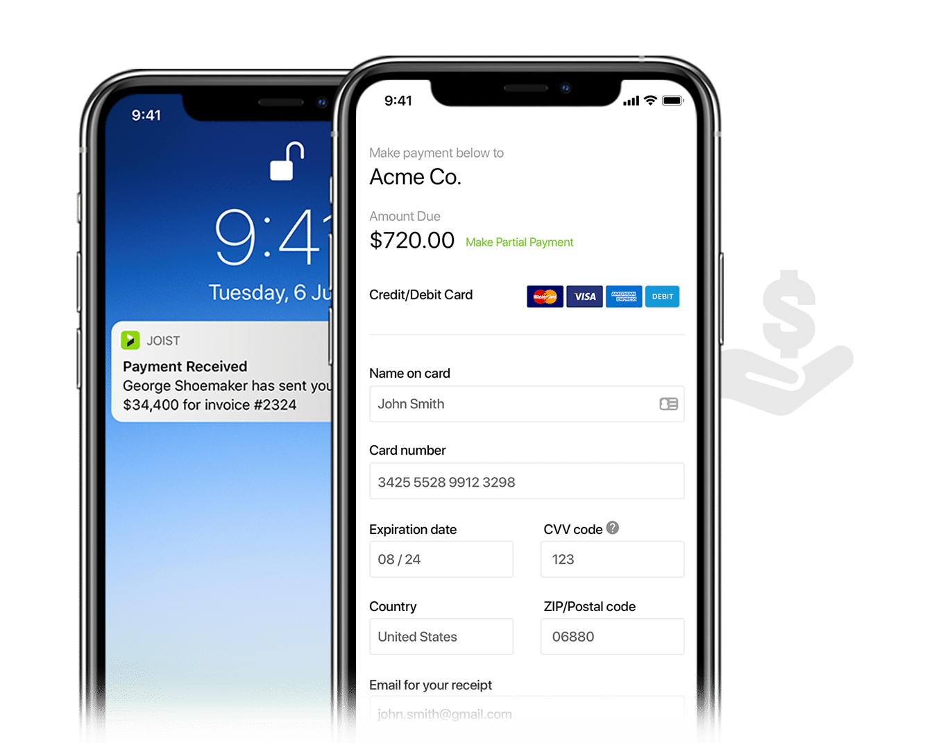 Payments on iphone Payments
