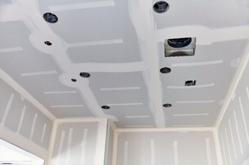 inside of residential construction project featuring ceiling