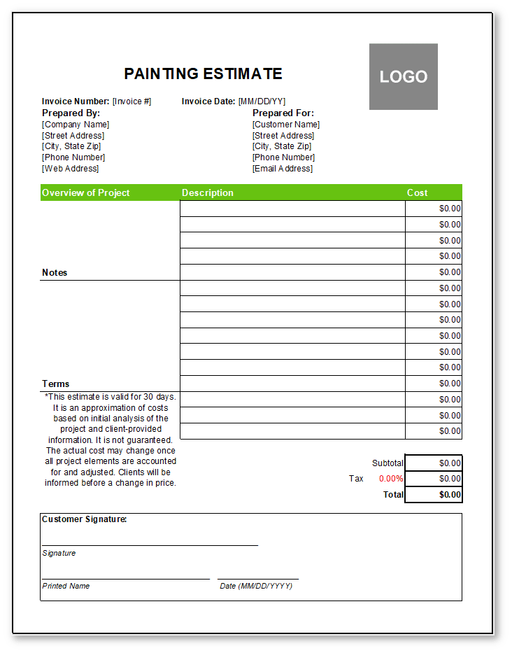 How to Estimate a Paint Job (w/ writing tips & Free Template)