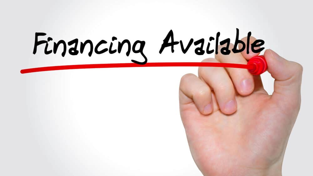 hand writing financing available
