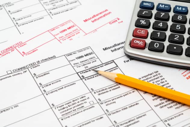 filling 1099 form