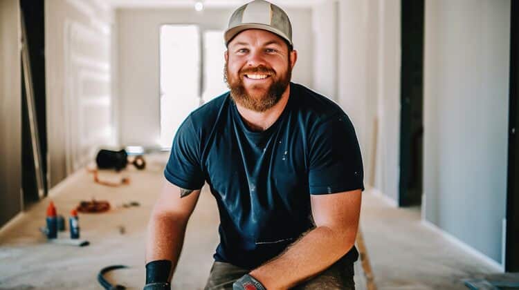 General contractor smiling