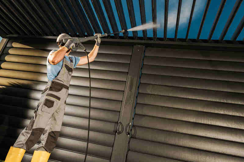 Pressure Washing a Carport