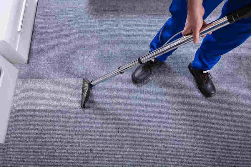 Cleaning Carpet business worker