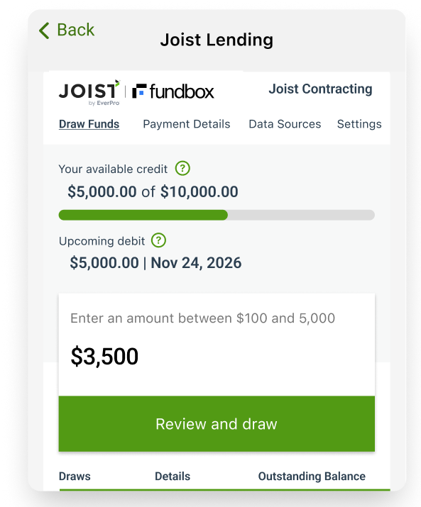 Joist Lending