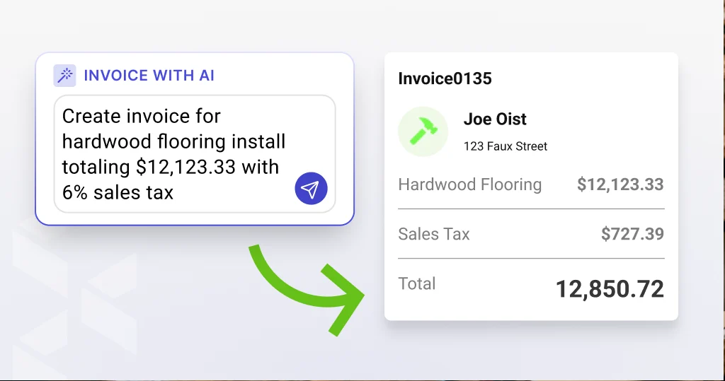 Product shot of AI Invoice in Joist