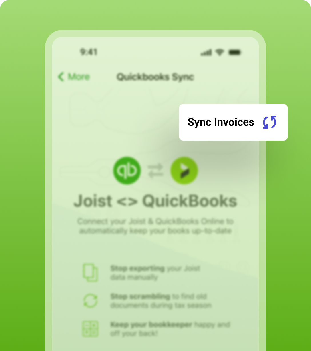 Online Integration for Contractors with Quickbooks Sync